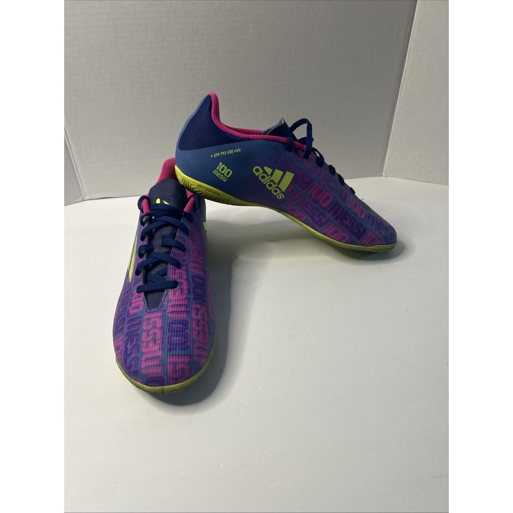 Adidas Speedflow Messi 100 Blue/purple Indoor Soccer Shoes - Mens Unisex US 9.5